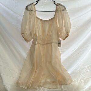 Arula White/cream satin cocktail dress - Size X